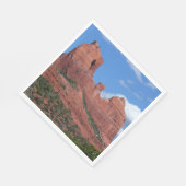 Eagle Rock I Sedona Arizona Reisefotografie Serviette (Ecke)