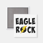 Eagle Rock Lightning Bolt Magnet (Vorderseite/Rückseite)