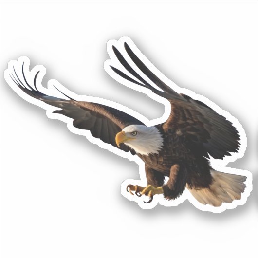 Eagle schlummernd aufkleber (Vorderseite)