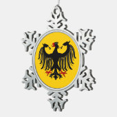 Eagle Schneeflocken Zinn-Ornament (Rechts)