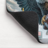 Eagle Scoring a Touchdown Mousepad (Ecke)