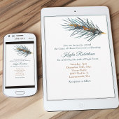 Eagle Scout, Court of Honor, Pine Needles Einladung