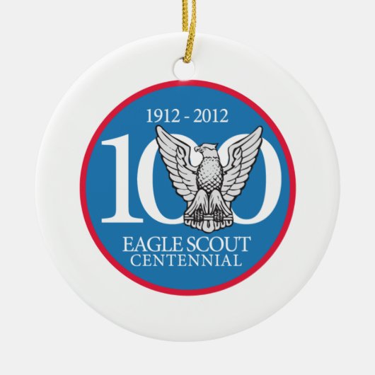 Eagle Scoutcentennial-Verzierung Keramik Ornament (Vorne)