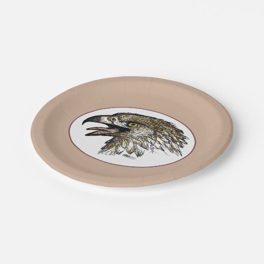 Eagle Screening Pappteller (Schrägansicht)