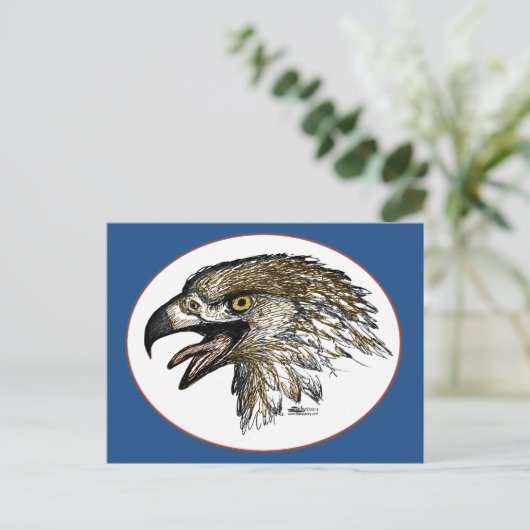 Eagle Screening Postkarte (Stehend Vorderseite)