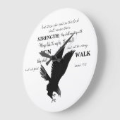 Eagle Scripture Clock Große Wanduhr (Winkel)