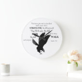 Eagle Scripture Clock Große Wanduhr (Zuhause)