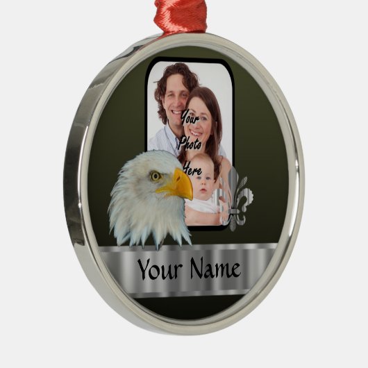 Eagle Silbernes Ornament (Rechts)