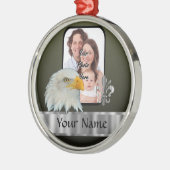 Eagle Silbernes Ornament (Links)