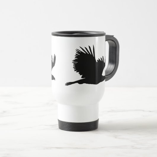 Eagle Silhouette Geschenke Reisebecher (VorderseiteRechts)