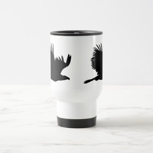 Eagle Silhouette Geschenke Reisebecher (Mittel)