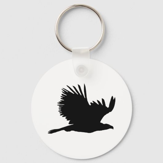 Eagle Silhouette Geschenke Schlüsselanhänger (Vorderseite)