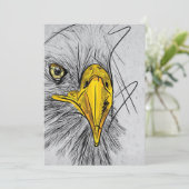 Eagle Sketch Fantastische Bergwelten Save The Date (Stehend Vorderseite)