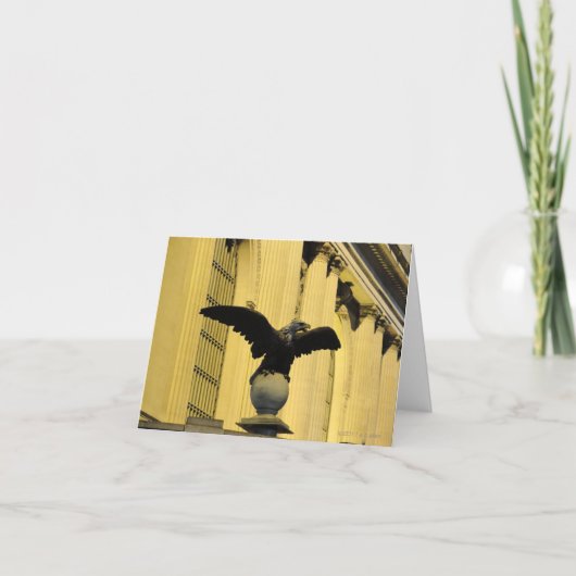 Eagle-Skulptur Karte (Vorderseite)