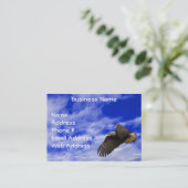 Eagle, Sky & Fraktal Clouds Business Cards Visitenkarte (Stehend Vorderseite)