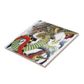 Eagle & Snake Japanisches Tattoo Design Fliese (Seite)