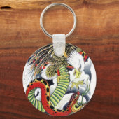 Eagle & Snake Japanisches Tattoo Design Schlüsselanhänger (Vorderseite)