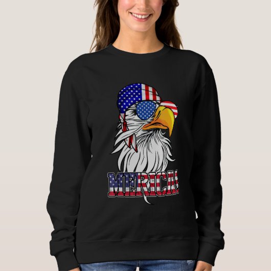 Eagle Sonnenbrille Bandana Us American Flag 4. J Sweatshirt (Vorderseite)