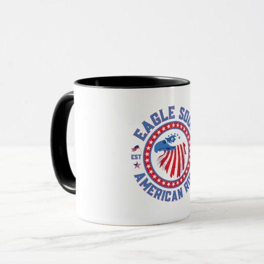 Eagle Soul American Roll 4th of July Celebration Tasse (Vorderseite Links)