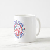 Eagle Soul Amerikanischer Roll 4. Juli-Feier Kaffeetasse (VorderseiteRechts)