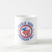 Eagle Soul Amerikanischer Roll 4. Juli-Feier Kaffeetasse (Mittel)