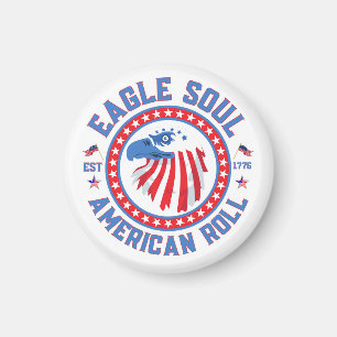 Eagle Soul Amerikanischer Roll 4. Juli-Feier Magnet