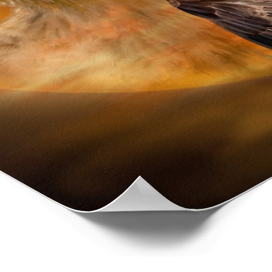 Eagle-Spirit des Wind Art Poster/Print Poster (Ecke)