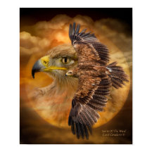 Eagle-Spirit des Wind Art Poster/Print