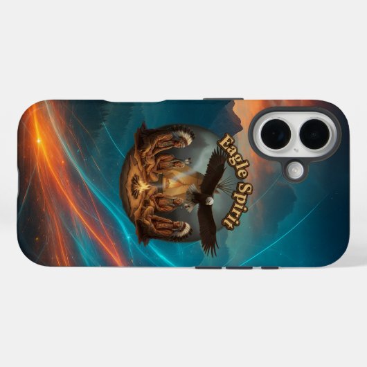 Eagle Spirit-iPhone Case (Rückseite (Horizontal))