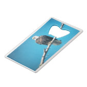 Eagle Stainless Steel Kreditkarte Flaschenöffner (Rückseite Schrägansicht)