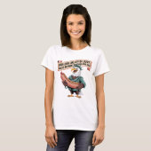 Eagle Statue Hot Dog 4. Juli Spaß T-Shirt (Vorne ganz)