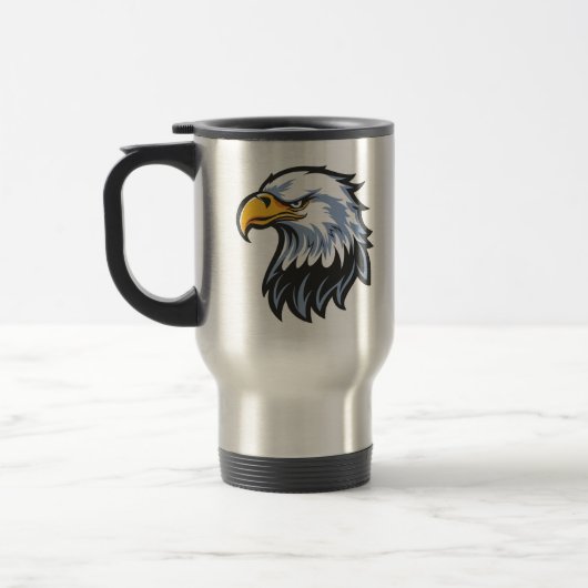Eagle Steel Mug – Edelstahl-Reisebecher Reisebecher (Links)