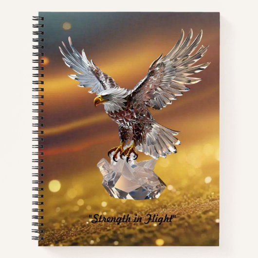 "Eagle Strength Crystal" Notizblock (Vorderseite)