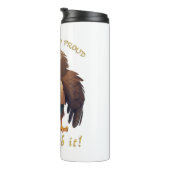 Eagle Stubborn kümmert sich um Niedliches, erstaun Thermosbecher (Nach rechts gedreht)