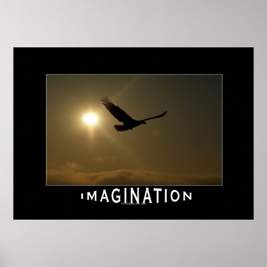 Eagle & Sun IMAGINATION Motivierend Foto drucken Poster (Vorne)