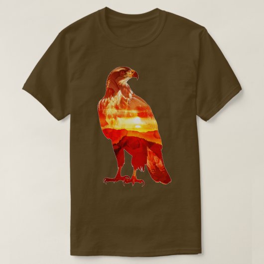Eagle Sunset Double Exposure T-Shirt (Design vorne)