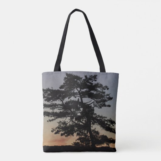 Eagle Sunset Tree Tasche (Rückseite)