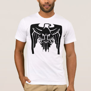 Eagle-Symbol-Wappen Schild-Verbreitungs-Flügel T-Shirt