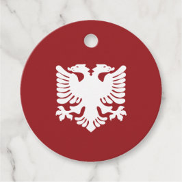 Eagle Tag: Weiß und Rot Geschenkanhänger