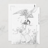 EAGLE TAKT WIZARD | Paintable Postcards© Postkarte (Vorne/Hinten)