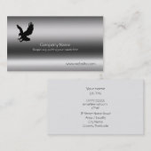 Eagle, Talons streckte Metallisch-Effekt aus Visitenkarte (Vorne/Hinten)
