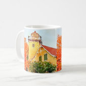 Eagle-Täuschungs-Leuchtturm, Door County, Kaffeetasse (Vorderseite Links)