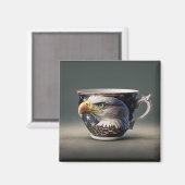 Eagle Teacup Magnet (Vorderseite/Rückseite)