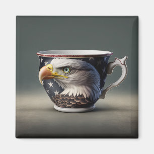 Eagle Teacup Magnet