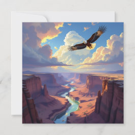 Eagle Themed Keeping in Touch Feiertagskarte