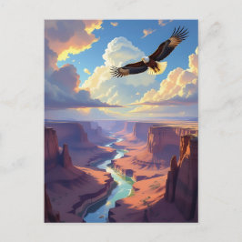 Eagle Themed Keeping in Touch Postkarte