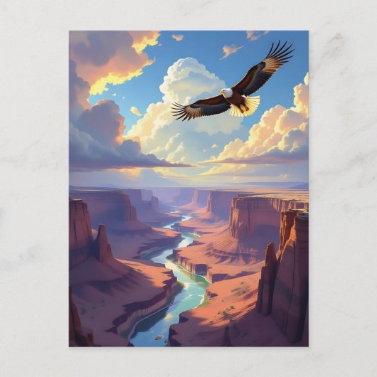 Eagle Themed Keeping in Touch Postkarte (Vorderseite)