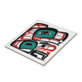 Eagle Tile - NW Coast Native American Style Fliese (Seite)
