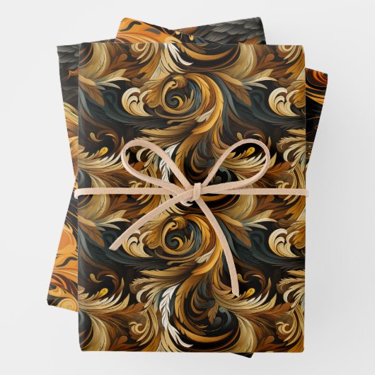 Eagle Totem & Feather Wirbel Majestic Design Geschenkpapier Set (Beispiel)