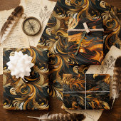 Eagle Totem & Feather Wirbel Majestic Design Geschenkpapier Set